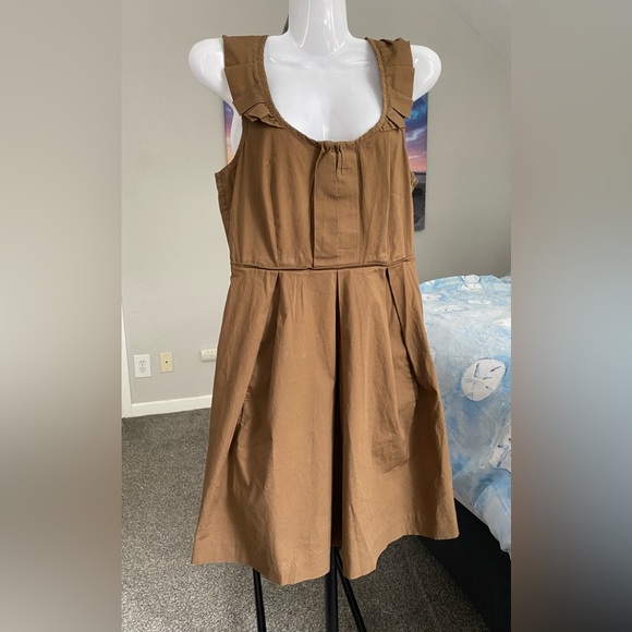 Ruffled Collar Pleated Swing Dress Martin + Osa - Picture 6 of 13